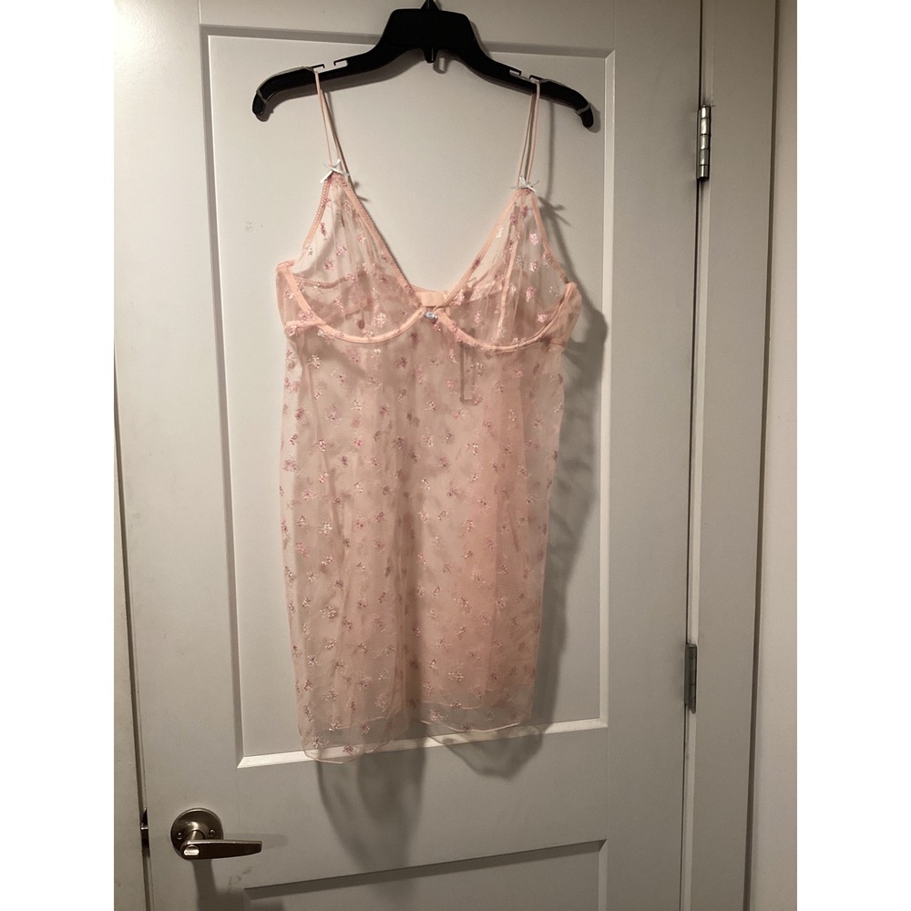 SKIMS Spring Intimates Underwire Slip Dress Primrose‎ Multi Tulle Floral XL NWT
